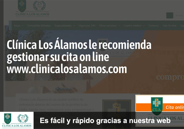 Clínica Los Álamos le recomienda gestionar su cita on line